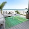 Homeroots 5' X 8' Green And Mint Green Abstract Washable Indoor Outdoor Area Rug 618143 - alternate 9
