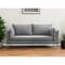 Homeroots 87" Gray Sofa With Black Legs 480910 - alternate 3