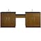 James Martin Vanities Bellshire 96" Dual Vanity Set with 24" Make-Up Counter, Honey Oak w/3 cm Phantome Eclos Top 660-VMC96-HNO-3PHT - alternate 1