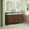 James Martin Vanities Lorelai 60in Double Vanity, Mid-Century Walnut w/ 3 CM Ethereal Noctis Silestone Top 424-V60D-WLT-FENC - alternate 9