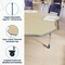 Flash Furniture Commercial Adjustable Height Flower Activity Table with Locking Casters-LT NAT XU-A60-FLR-LTNAT-T-A-CAS-GG - alternate 8