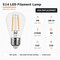 Euri Lighting S14 LED Filament Bulb, 2W, 180 lm, 25W Eq., 2700K, E26, Wet Rated, UL ES14-2W1120 - alternate 5