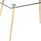 Homeroots 47" Clear And Gold Glass And Steel Dining Table 483380 - alternate 5