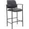 Boss Square Back Diamond Stool with Arm In Black Caressoft B169503-CS - alternate 1