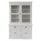 Homeroots 57in White Solid Wood Frame Dining Hutch With Twelve Shelves And Two Drawers 397834 - alternate 1