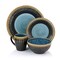 Elama Tavilla 16 Piece Round Stoneware Dinnerware Set in Multi Color ELM-TAVILLA - alternate 8