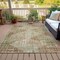 Homeroots 5' X 8' Fern Green And Beige Geometric Washable Indoor Outdoor Area Rug 632000 - alternate 9