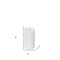 Homeroots Set of Two White Flameless Pillar Candle, 2PK 517653 - alternate 5