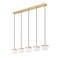 Z-Lite Renaud Modern Gold 5 Light Linear Chandelier 827P6-5L-MGLD-LED - alternate 7