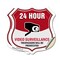 Signmission 24 Hour Surveillance Shield Sign Video S, 4 inch X 4 inch, Vinyl Decal, 2PK SHI-D-2PACK-4-348 - alternate 1