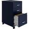 Nusparc 3-Drawer Mobile Organizer Vertical File Cabinet, 14.2" x 18" x 26.7", Blue NPRVF318CMNY - alternate 2