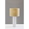 Homeroots 24" White Ceramic Cylinder Table Lamp With Beige Drum Shade 524626 - alternate 8