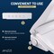 Anzzi Garden 12in 2pc 1.28 GPF Siphon Elongated Ceramic Toilet, White Electric Bidet Seat, ADA height Incl TL-AZ070-EB106V - alternate 10