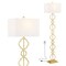 Jonathan Y Selina 64.5" Transitional Glam Iron Ogee Trellis LED Floor Lamp, Gold Painting JYL3073A - alternate 1