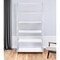 Homeroots White And Silver Metal and Glass Five Tier Ladder Bookcase 286630 - alternate 6