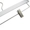 Nahanco 14in Low Gloss White Wooden SlimLine Pant/Skirt Hanger w/ Padded Clips, 50PK SL70114RC50 - alternate 3