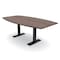 Skutchi Designs 7ft Conference Table With Power Unit | 6 Person Modular Boat Meeting Table | Harmony Series HAR-BOT-48X84-T.BK-H3041-NA - alternate 1