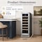 Yeego 11.6 inch 23 Bottle Single Zone Built-in Compressor Wine Cooler Refrigerator YG-WS12R-ZO - alternate 9