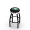 Holland Bar Stool Co 30" Blk Wrinkle North Dakota Swivel Bar Stool, Chrome Ring L8B3C30NorDak - alternate 1