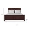 Homeroots Three Piece Espresso Solid Wood Bedroom Set 523715 - alternate 9