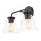 Jonathan Y Kondo 17" 2-Light Modern Farmhouse Iron LED Vanity, Oil Rubbed Bronze/Clear JYL9907A - alternate 10
