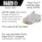Klein Tools Pass-Thru Modular Data Plug, CAT5E, 50-Pack VDV826-702 - alternate 12