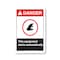 Signmission OSHA Sign, This Equipment Starts Automatically, Size: 7in X 5in Vinyl Decal, 7" W, 5" H, Landscape OS-CL-D-57-L-19972 - alternate 1