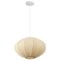 Jonathan Y Kira 18.38" 1-Light Scandinavian Japandi Adjustable Lantern Metal w/Ribbed Cocoon UFO Saucer Shade L JYL4208A - alternate 11