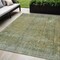 Homeroots 5' X 8' Green And Ivory Abstract Washable Indoor Outdoor Area Rug 631096 - alternate 1
