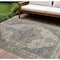 Homeroots 10' X 14' Blue Floral Indoor Outdoor Area Rug 573752 - alternate 9