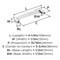 Amerock Rift 3-3/4 inch (96mm) Center-to-Center Polished Chrome Cabinet Pull, 10PK 10VMP3689926 - alternate 5