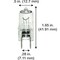 Ilc Replacement Miniature Bulb, 20W, 120V, G8 Base FEIT ELECTRIC BPXN20/G8/3 - alternate 1