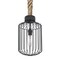 Besa Lighting Sultana Rope Pendant, Cylinder, Black, 1x40W Incandescent 1JT-SULTANA-C-BK - alternate 1
