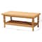 Bali & Pari Dolby Natural Rattan Coffee Table 262-14316-ZORO - alternate 7