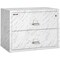Fireking 2 Drawer, 1 Hr Fire & impact rated, 38" wide lateral Calcutta Marble 2-3822-CMA - alternate 1