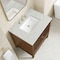 James Martin Vanities Myrrin 30" Single Vanity, Mid-Century Walnut w/ 3 CM Ethereal Noctis Silestone Top 485-V30-WLT-3ENC - alternate 7