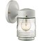 Boston Harbor Outdoor Wall Lantern, 120 V, 60 W, A19 or CFL Lamp, Steel Fixture, White, White Fixture W15WH01-33883L - alternate 1
