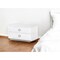 Homeroots 19" White Solid and Manufactured Wood Two Drawer Nightstand 491582 - alternate 5