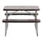 Flash Furniture Paige Easy-Fold Brown Folding Plastic Kids Outdoor Picnic Table and Benches - Commercial Grade RB-EBB-2432FD2-BR-GG - alternate 10