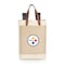 Picnic Time Family Of Brands NFL Pittsburgh Steelers - Pinot Jute 2 Bottle Insulated Wine Bag 539-02-187-254-2 - alternate 3