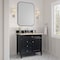 James Martin Vanities Brittany 36" Single Vanity, Black Onyx, w/ 3 CM Tajnar Eclos Top 650-V36-BKO-3TJR - alternate 4