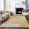 Homeroots 5' X 8' Gold And Beige Geometric Washable Indoor Outdoor Area Rug 597632 - alternate 9