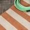 Jonathan Y Negril Two-Tone Wide Stripe Orange/Beige 3 ft. x 5 ft. Indoor/Outdoor Area Rug SMB203A-3 - alternate 6