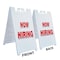 Signmission Now Hiring, A-Frame & 2 Decals Installed, Heavy-Duty Plastic Frame SBHD-D-2436-Now Hiring - alternate 5
