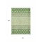 Homeroots 8' X 10' Green Sage And Ivory Geometric Washable Indoor Outdoor Area Rug 613846 - alternate 9