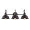 Jonathan Y Frisco 26.5" 3-Light Farmhouse Industrial Iron Shade Vanity, Oil Rubbed Bronze JYL7483B - alternate 1