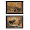 Homeroots Set Of Two Call of the Wild 2 Black Framed Print Wall Art, 2PK 407195 - alternate 1