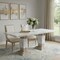 Homeroots 82" White and Natural Wood Pedestal Base Dining Table 642278 - alternate 16
