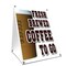 Signmission Fresh Brewed Coffee To Go, 36 Inch x 24 Inch A-frame Yard Sign, Plastic Sign SBC-2436-Fresh Brewed Coffee To Go - alternate 1