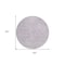 Homeroots 8' Lavender And Ivory Round Abstract Washable Indoor Outdoor Area Rug 599732 - alternate 8